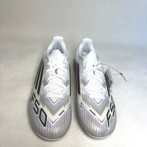 Adidas F50 League FG/MG Soccer Cleats White Gold IF1334 Mens 5 Womens 6 NEW